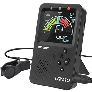 LEKATO MT-3200W 3 In 1 Metronome Tuner, Rechargeable Tone Generator Tuners, Digital Metronome with Vocal Count, for Guitar, Bass, Violin, Ukulele, Chromatic, Clarinet, Trumpet, Flute, All Instruments, for Music Lovers Friends Gift