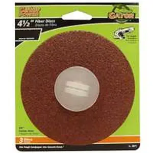 Ali 2860385 36 Grit Gator Fiber Disc - 4.5 x 0.87 in.