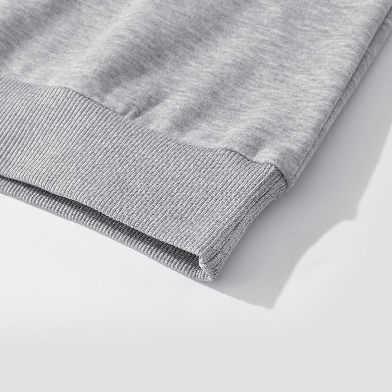 Unisex Fleece-Lined Hoodie & Sweatpants Set Thick Warm Tracksuit in Navy Gray and Black Colors