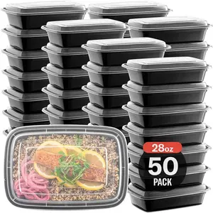 Davier 28 Oz Rectangular Meal Prep Food Storage Containers Prep & Savour