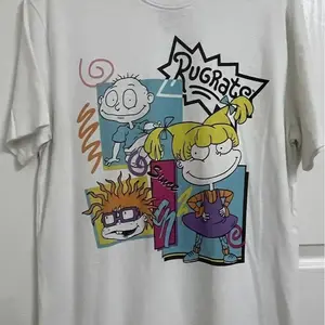 Nickelodeon 90s Cartoon Rugrats Graphic Print T-Shirt, Classic 90s Comedy Tribute Shirt