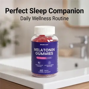 Nature's Gate Melatonin Sleep Gummies (60-count) - Healthcare Dietary Supplement for Adults with Insomnia, Jet Lag & Sleep Quality Enhancement