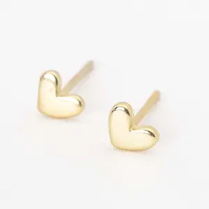 Mini cute heart shaped earrings for women and girls fashion earrings stylish versatile exquisite can be used as birthday gifts
