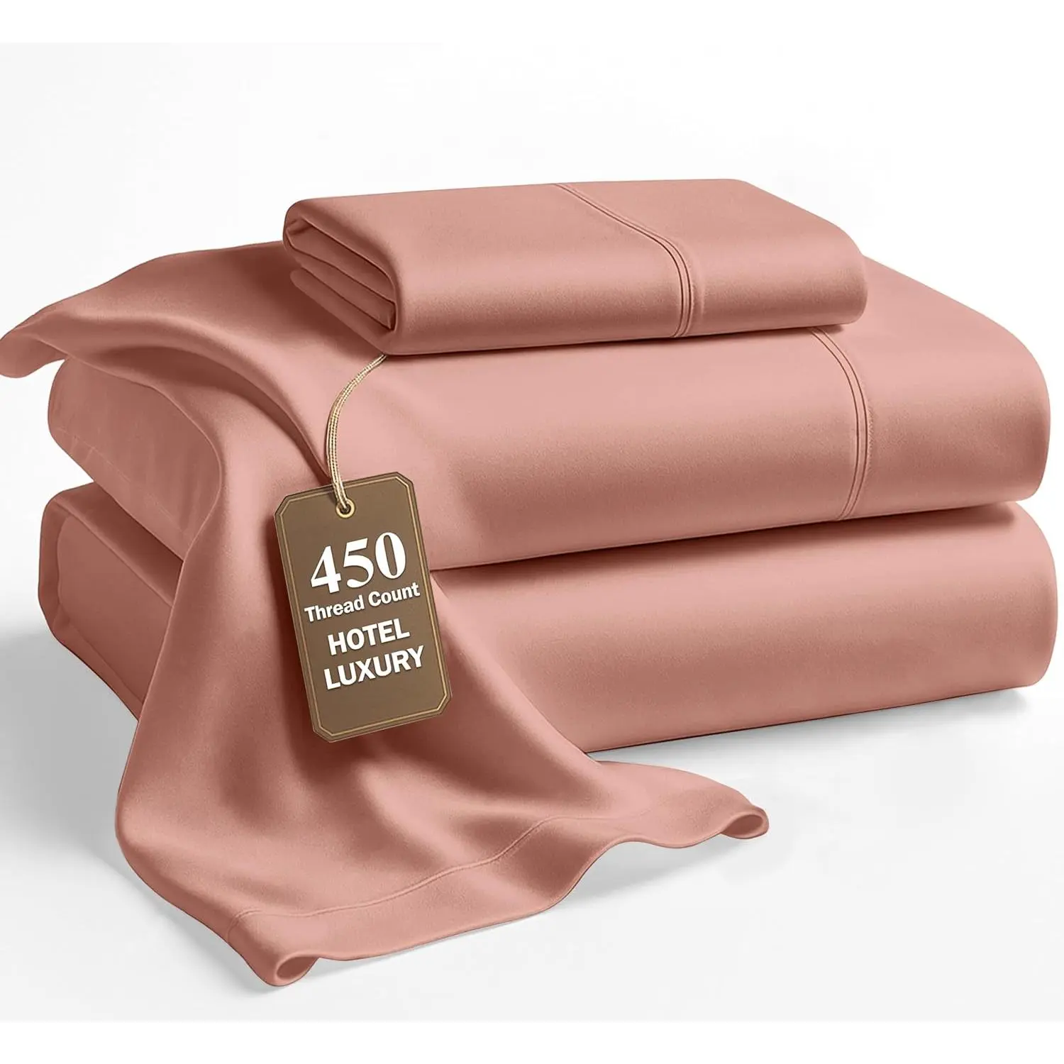 100% Cotton Sheets Full Size - 450 Count Sateen Weave for A Feel - Breathable & Cozy for Year Round - Fits Matresses Upto 15'' Deep - Paloma 100% Cotton Sheets Full Size - 450 Count Sateen Weave for A Feel - Breathable & Cozy for Year Round - Fits Matresses Upto 15'' Deep - Paloma