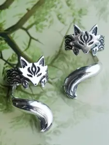 Street Style Fox Design Ear Cuff, Fashionable Animal Design Earrings for Women & Girls, Trendy All-match & Exquisite Jewelry for Birthday Gift Earcuff