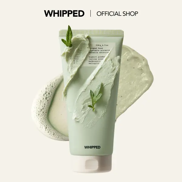 [WHIPPED OFFICAL] WHIPPED Korean Skincare Face Wash, Vegan Face Mask Cleanser for All Skin Types, 4.5 oz