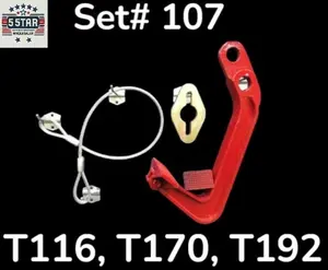 Set# 107 Mo-Clamp style 6410 Jumbo Deep Hook + steel cable + Pull Link Frame machine DEAL