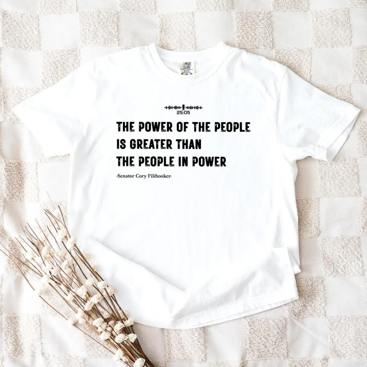 Cory Booker Quote Power Of The People, Senator Cory Booker Shirt, Democrat shirt, Protest Apparel, Anti Trump Shirt, Vintage