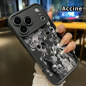 Phone case for iPhone 17 Pro Max 16 Plus 15 14 13 12 11 Air E Ethereal Death Symphony Full Body Protection Shockproof Soft Silicone Cover