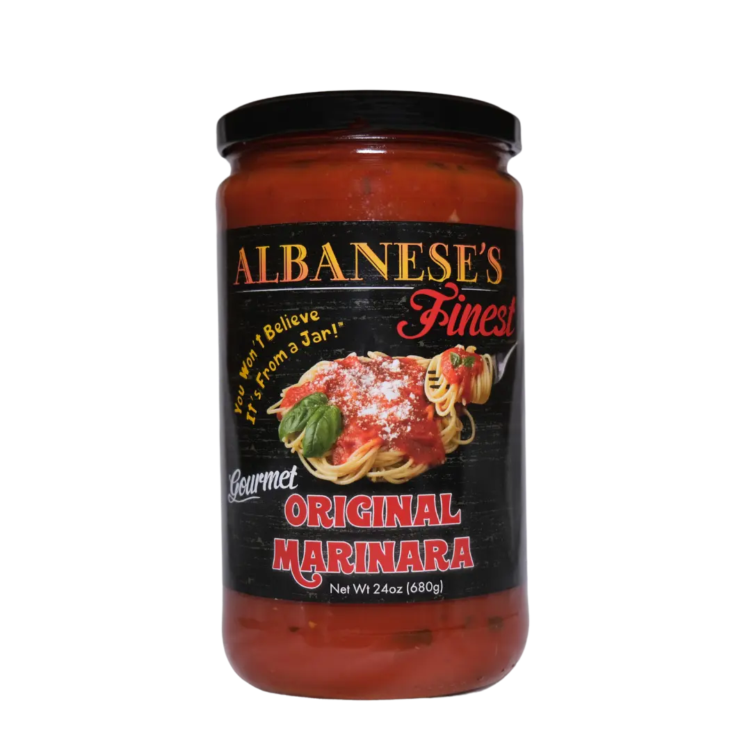 Albanese's Finest Original Marinara Pasta Sauce 24oz - Fresh Ingredients!  No Added Sugar!  True, Authentic Italian Sauce!  You Won't Believe It's From A Jar!
