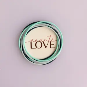 Blue for You: Silicone Jelly Bracelets-Stack of 6