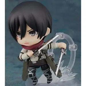 10cm Attack on Titan Mikasa Ackerman 2001# The Final Season Anime Action Figure Toys Doll Collection Christmas Gift
