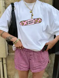 Jesus Heals Smiley Bandage Graphic T-Shirt | Y2K Aesthetic, Christian Streetwear, TikTok Viral Trend | Oversized Cotton Tee for Casual Outfits, Faith-Based Fashion, Trending on TikTok 2026