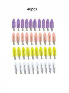 40Pcs Professional No Crease Hair Clips for Makeup Application & Styling - Seamless Hair Clips for Skincare, No Bend Leaf Hair Barrettes, Hairpins for Women Girls, Hair Claws