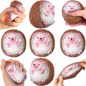 5 Piece Adult Hedgehog Stress Ball Set, Fun Compression Mini Foam Balls, Perfect Employee Appreciation Gift, Relaxing and Entertaining
