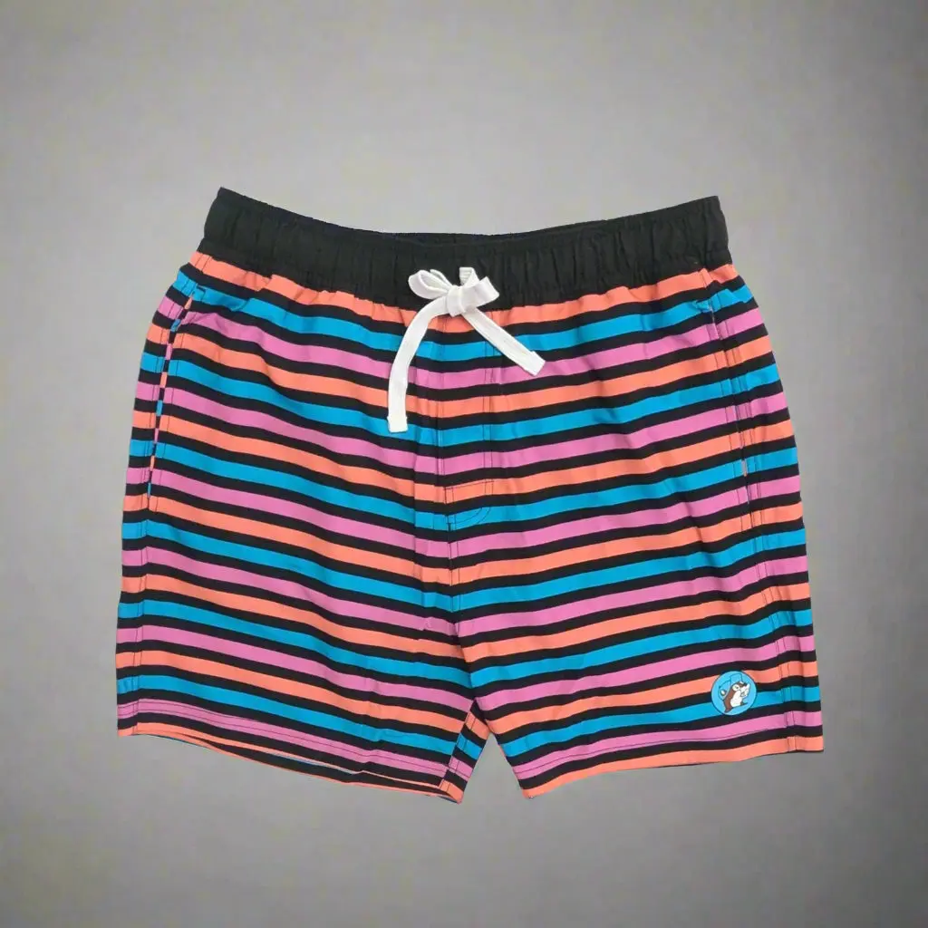 Buc-ee's Mens/Boys Striped Swimsuit