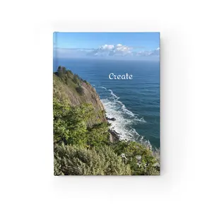 Coastal Cliffs Create Sketchbook Journal — Ocean View Travel Notebook personalized