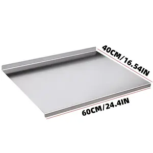 Double L-edge design cutting board, suitable for dual use on both sides, easy to clean, anti-slip, suitable for cutting, baking and kneading. Suitable for use in the kitchen and camping.
