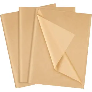 Tissue Paper for  Bags 60 Sheets Beige Wrapping Tissue Paper Bulk 14 X 20 Inch Brown Wrapping Paper for  Packaging Filler Art Crafts DIY Birthday Wedding Holiday ()
