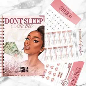 DSOM Exclusive Budget Planner| Manage Your Finances | Eliminate Debt | Monthly Goals| Build Emergency Fund| Black Girl Magic| Motivational & UNIQUE| Sticker Sheets