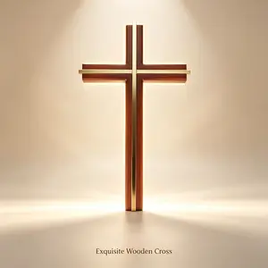 10"Handmade Crucifix, Modern Minimalist Wall Cross for Home Decor and Blessing, Catholic Gifts