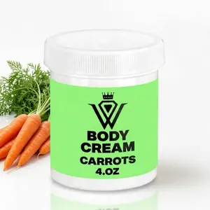 DEKALE CARROT BODY CREAM for Brightening & Hydration SIZE 4 oz