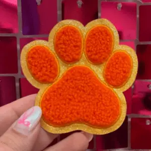 Large Paw Prints Iron On Patch