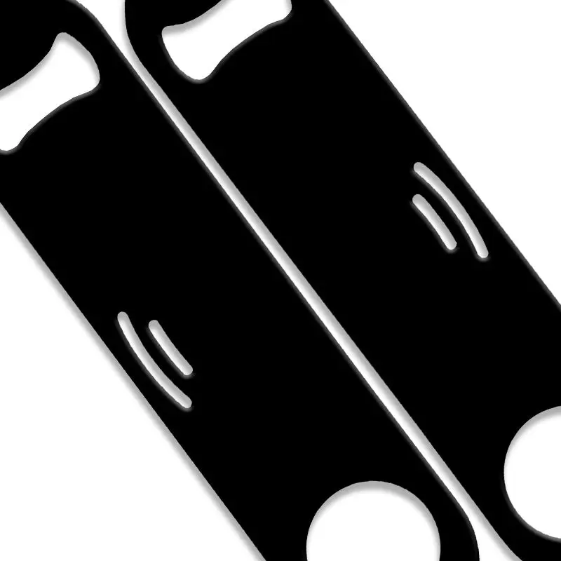 StrainBlade® 3-in-1 Opener - Stainless Steel Bar Strainer (Patent Pending), Multi-Use Bartending Tool with Grooved Front Edge (7"l x 1.625"w x 0.0625"h) for Cocktail Enthusiasts, Black Bar Utensil
