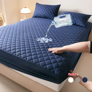 【Valentine's Day gifts】Waterproof Mattress Protector,  Mattress Pad Noiseless with Deep Pocket, Soft Breathable Dirt-Proof Bed Mattress Cover Washable for Home, Bedroom, Hotel，Pillowcase not included