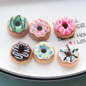 6-Piece Mini Donut Set - Cute and Colorful Kitchen Decor - Perfect Home Decor, Gift, and Holiday Celebration Item, DIY Available