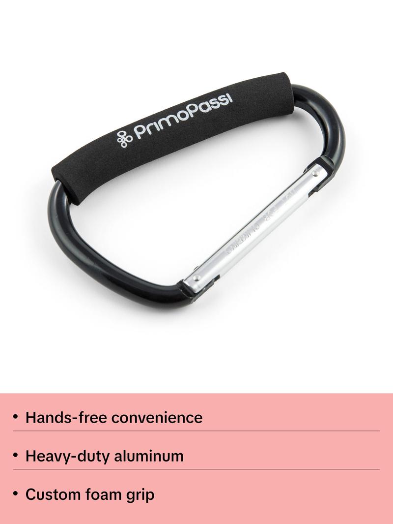 Primo Passi - 2Pk Large Stroller Hook, Black