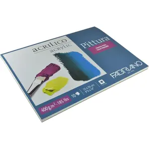 Pittura Pack of 10 Sheets of Drawing Paper 400 g 25 x 35 cm White