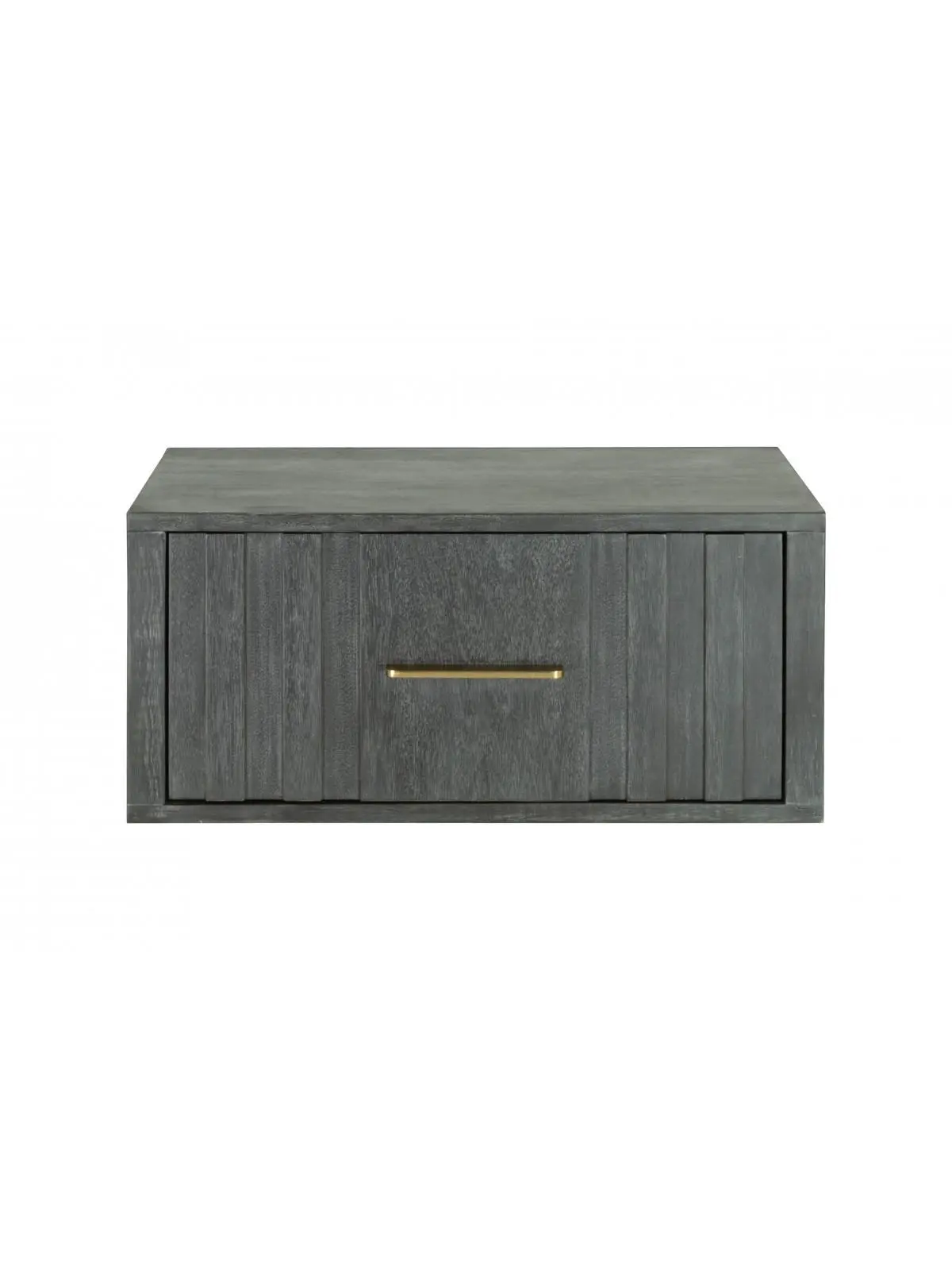 212 MAIN 12 in. Gray Low Solid Wood Nightstand with Drawers - Model 491589, Modern Indoor Furniture, Drawer-Equipped, Contemporary, Accessible Bedroom Side Table, Drawer-Equipped Bedside Tables