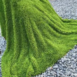 1pc Artificial Moss, Realistic Moss Made Of Soft Fabric, Breathable, Polyester Faux Green Plant, Flower Arrangement Craft Tool, Outdoor Landscaping Moss Mat, Home Decor, Exhibition Backdrop Decor, Micro-Landscape Decorative Fruit Ornaments
