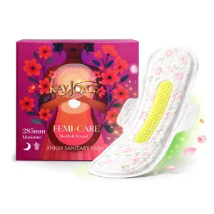 KayJoyce FEMI-CARE Anion Sanitary Pad for Moderate Flow 12 Pads 285mm Ultra-Soft & Respirant Material Comfortable Protection