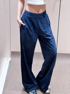 Loose Casual Wide-Leg Straight-Leg Pants, Versatile Quick-Dry Elastic Waist Yoga Sports Pants, New Spring Model