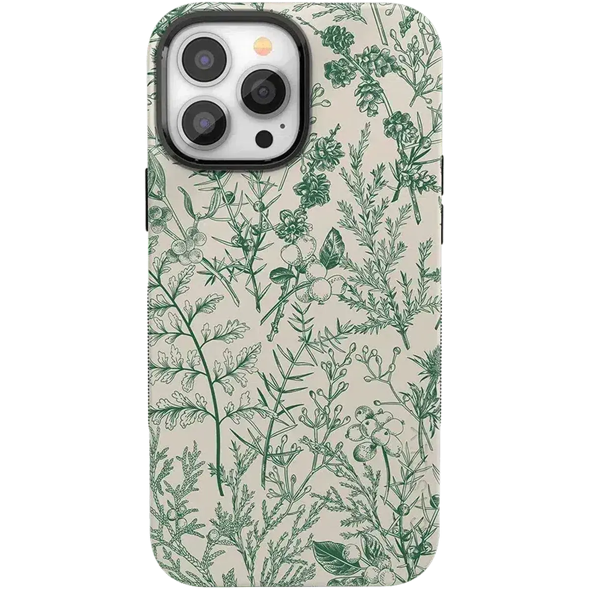Casely iPhone 13 Pro Case | Sage Garden | Green Floral | Bold Protective Design | Compatible with MagSafe