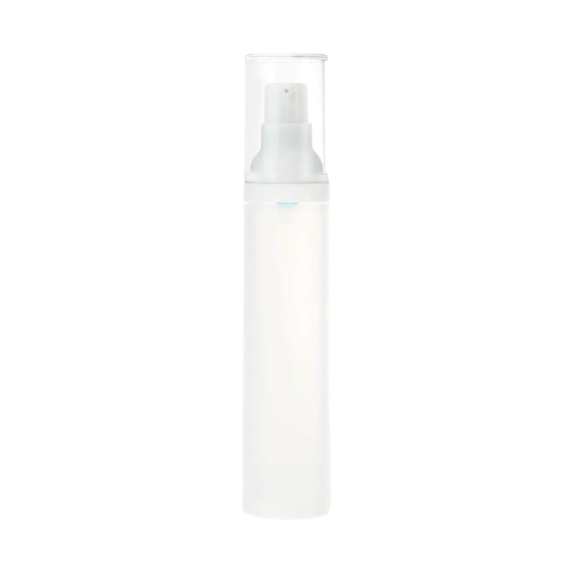 CHEIBEAR Single Bottle Frosted Plastic Airless Pump Dispenser, 50ml/1.69oz Cream Bottle for Travel & Outdoor Beauty Personal Care Use with Oxygen-Free Seal