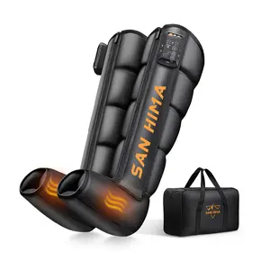 SAN HIMA Cordless Recovery Boots with Heat - Medical-Grade Air Compression Leg Massager for Circulation & Pain Relief, Portable Full-Leg Pair for Daily Relief