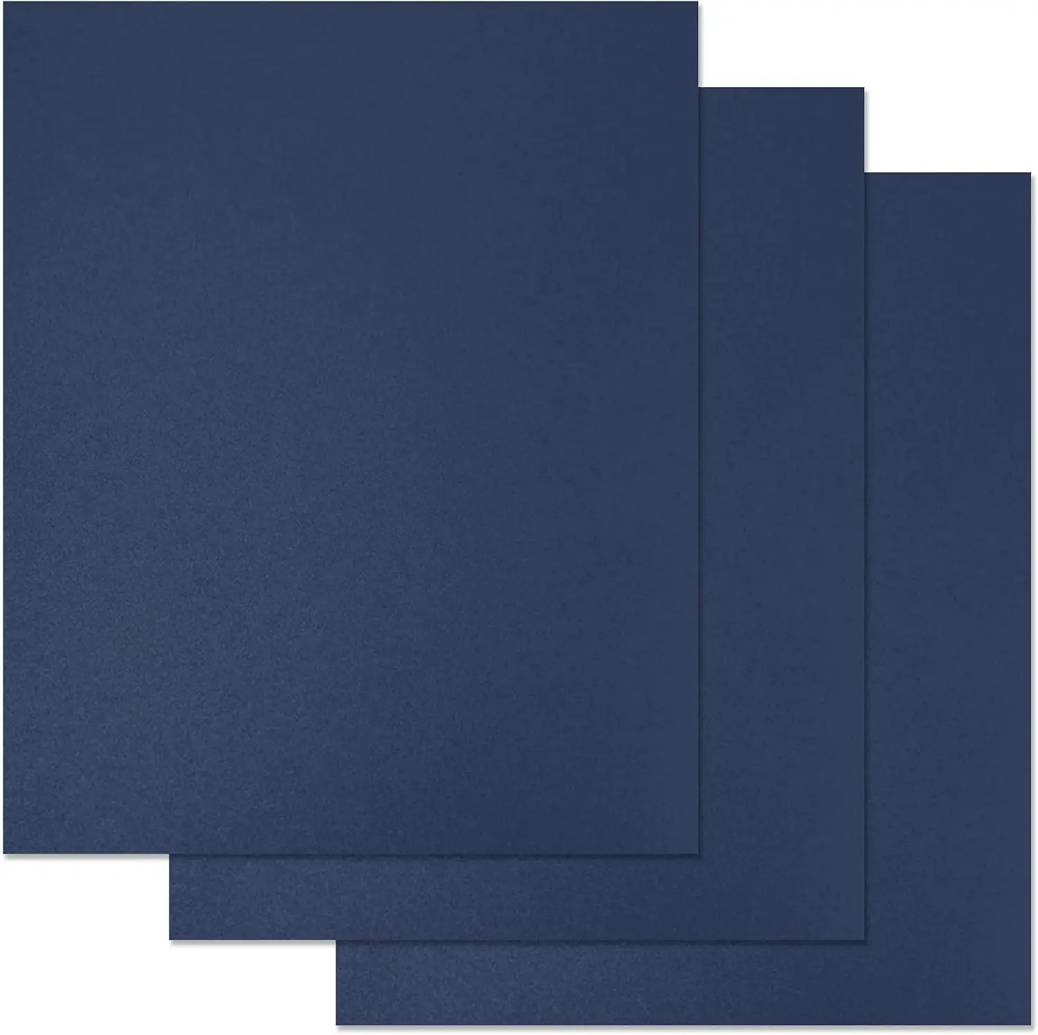 12 Mil Sand-Textured Binding Covers, Letter Size, Navy, 25 Pack | Plastic Binding Covers, 8.5" x 11", Subtle Matte Finish, Square Corners, Unpunched, Ideal for Business Reports and Proposals