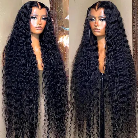 Bling Hair Deep Wave Lace Front Wig 13x4 13x6 HD Lace Frontal Human Hair Wigs 180% Density Nature Color For Women #TikTokShopBackToSchool