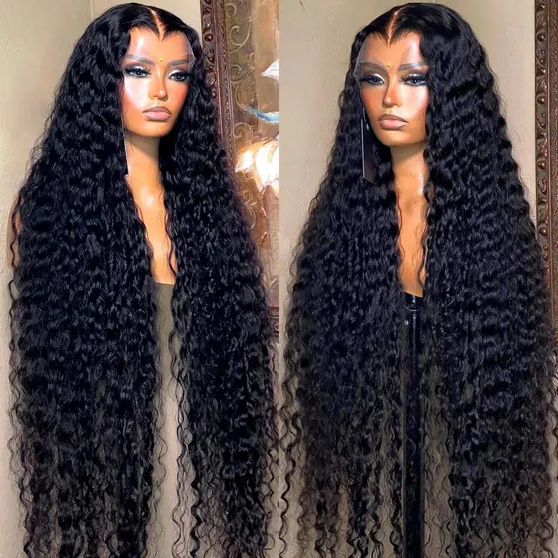 Bling Hair Deep Wave Lace Front Wig 13x4 13x6 HD Lace Frontal Human Hair Wigs 180% Density Nature Color For Women #TikTokShopBackToSchool