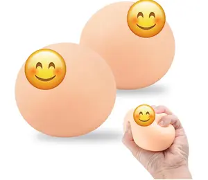 2 Pack Squishy Stress Balls - Funny Gifts for Adults, Perfect for Him