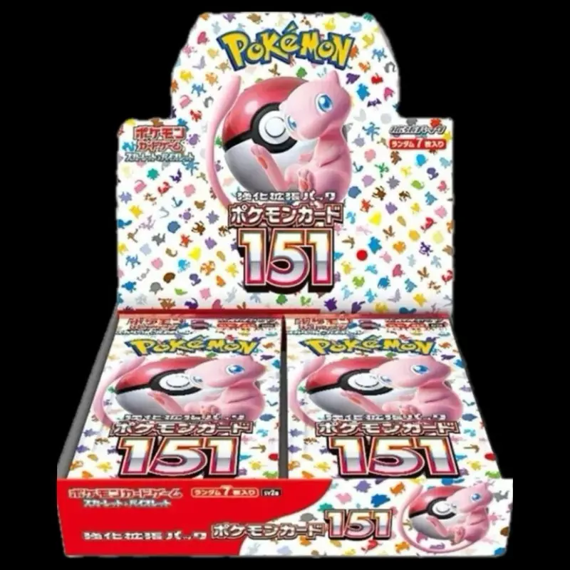 Pokemon Japanese 151 Booster Box - SV2a ripped, Hits Only cards