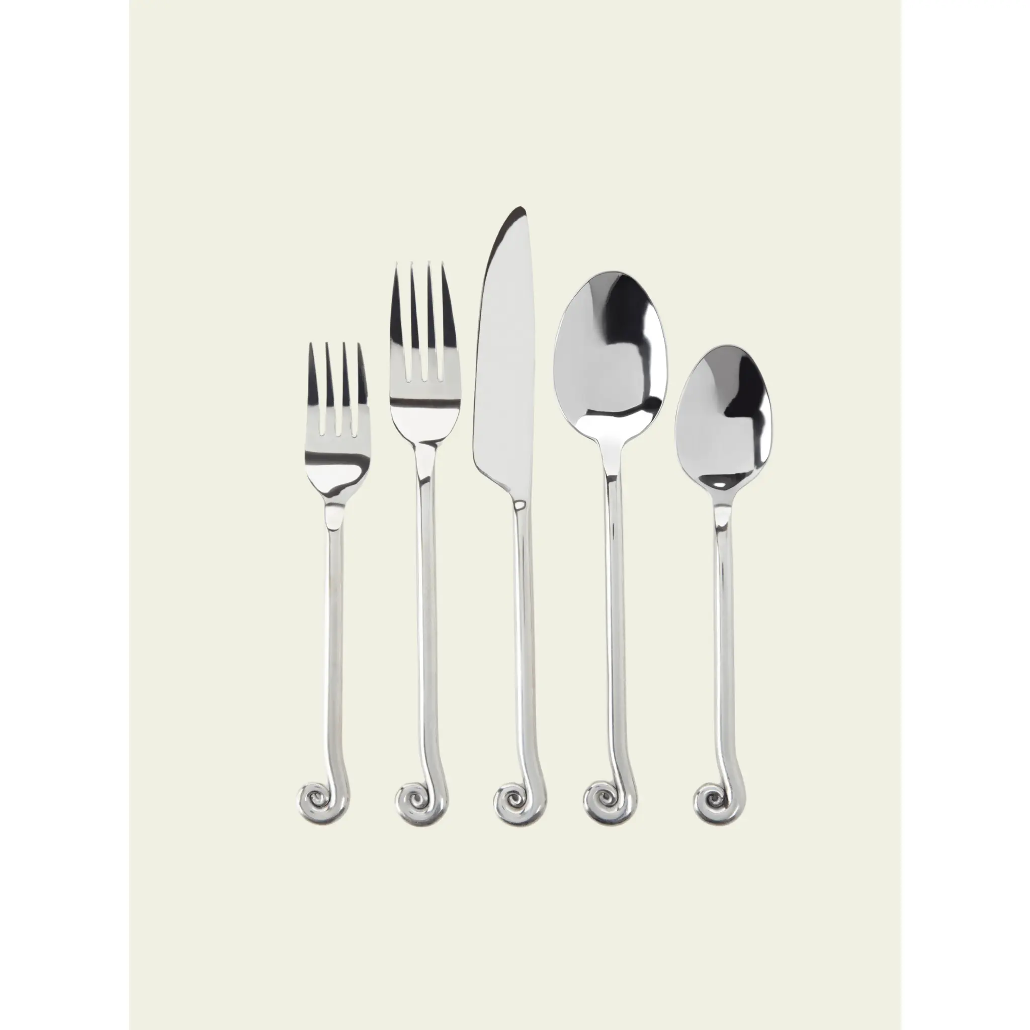 upward spiral 5-piece flatware set upward spiral 5-piece flatware set
