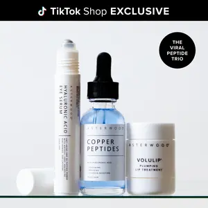 Viral Peptide Trio - TikTok-Exclusive Bundle - Three TOP Selling Products Including our Viral Copper Peptides (GHK-cu) Serum and Undereye Hyaluronic Acid Serum with Peptides