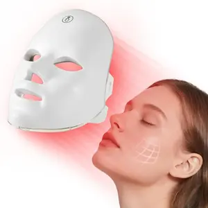 7-in-1  Facial Skin Care for Ageless Beauty & Clear Skin, Portable, Cordless, Perfect for Home Use Rechargeable Color Photon Mask LED Infrared Red Light Therapy Mask Multi-Color Infrared Light Therapy Mask