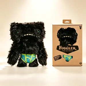 New Fuggler Big Teeth Plush Toy, Ugly-Cute Funny Monster Stuffed Doll with Signature Iconic Big Teeth, Quirky Cute Decorative Play Plush for All Ages