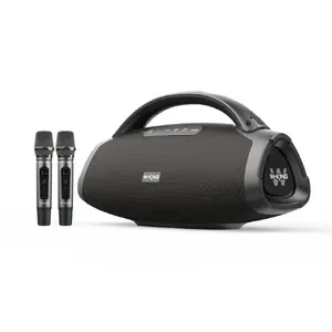 W-KING 330W Peak Bluetooth Speaker, 2 Mics 7.5" Subwoofer, IPX7 Waterproof EQ App Fast Charge 24H Play Guitar Charging Portable