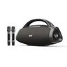 W-KING 330W Peak Portable Karaoke Stereo Speaker Subwoofer - 7.5-inch Bass Subwoofer, 2 Mics, IPX7 Waterproof, EQ App Control, Guitar Input, Card Support, Rechargeable Bluetooth Speaker, 16.0+ H Playtime, Outdoor Use, Bass Speakers